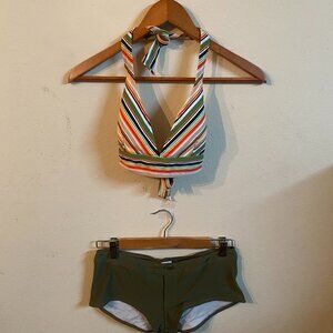 SUN BLUSH SMALL TWO-PIECE SWIMSUIT / NEW WITHOUT TAG